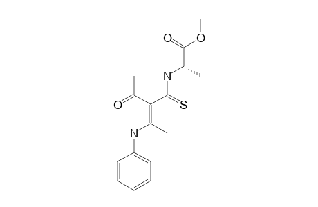 METHYL-(S)-(-)-2-(2-ACETYL-3-(PHENYLAMINO)-BUT-2-ENETHIOYLAMINO)-PROPIONATE