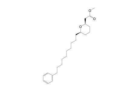 Methyl [6-(10-phenyldecanyl)tetrahydropyran-2-yl]acetate