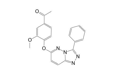 ethanone, 1-[3-methoxy-4-[(3-phenyl[1,2,4]triazolo[4,3-b]pyridazin-6-yl)oxy]phenyl]-