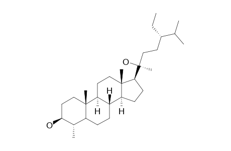 24-ETHYL-4-ALPHA-METHYL-CHOLESTANE-3,20-DIOL