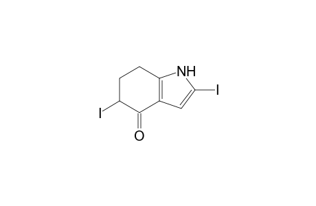 (+-)-2,5-Diiodo-1,5,6,7-tetrahydro-4H-indol-4-one