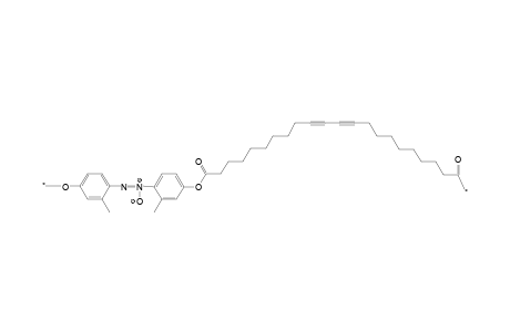 Diacetylenic liquid-crystalline polyester