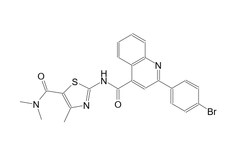 2-(4-bromophenyl)-N-{5-[(dimethylamino)carbonyl]-4-methyl-1,3-thiazol-2-yl}-4-quinolinecarboxamide