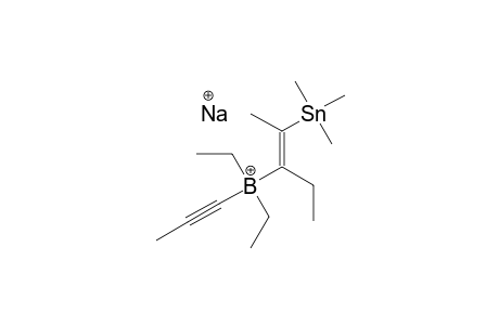 SODIUM-DIETHYL-[(E)-1-ETHYL-2-(TRIMETHYLSTANNYL)-1-PROPEN-1-YL]-(PROPYNYL)-BORATE