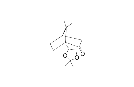 (1R,4R)-7,7-DIMETHYL-1-[1,2-O-ISOPROPYLIDENE-ETHYL]-BICYCLO-[2.2.1]-HEPTAN-2-ONE