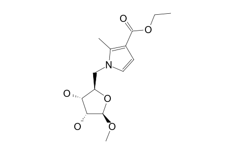 METHYL-5-C-(3-ETHOXYCARBONYL-2-METHYL-PYRROL-1-YL)-5-DEOXY-BETA-D-RIBOFURANOSIDE