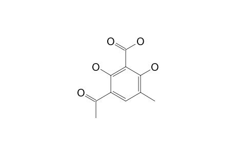 CLAVATOIC-ACID;3-ACETYL-2,6-DIHYDROXY-5-METHYLBENZOIC-ACID