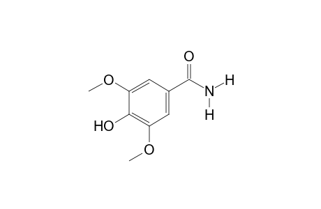 3,5-dimethoxy-4-hydroxybenzamide