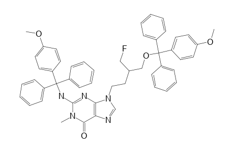 N-(1)-METHYL-N-(2)-(P-ANISYLDIPHENYLMETHYL)-9-[(4-FLUORO)-3-P-ANISYLDIPHENYLMETHOXY-METHYLBUTYL]-GUANINE