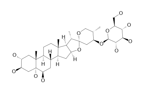 (24S,25R)-5-ALPHA-SPIROSTAN-2-ALPHA,3-BETA,5-ALPHA,6-BETA,24-PENTAOL-24-O-BETA-D-GLUCOPYRANOSIDE