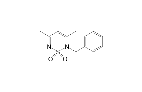 2-benzyl-3,5-dimethyl-2H-1,2,6-thiadiazine, 1,1-dioxide