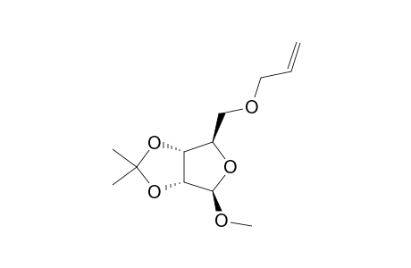 BETA-5-O-ALLYL-1-O-METHYL-2,3-O,O-ISOPROPYLIDENE-D-RIBOFURANOSIDE