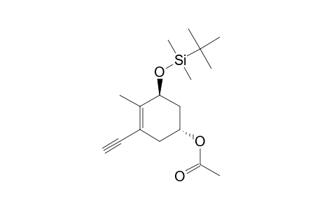 (3S,5R)-5-ACETOXY-3-[(TERT.-BUTYLDIMETHYLSILYL)-OXY]-1-ETHYNYL-2-METHYLCYCLOHEX-1-ENE