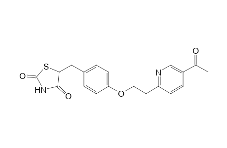 5-[4-[2-(5-acetyl-2-pyridyl)ethoxy]benzyl]thiazolidine-2,4-quinone