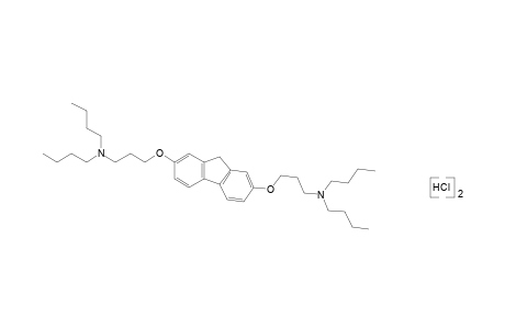 2,7-bis[3-(dibutylamino)propoxy]fluorene, dihydrochloride