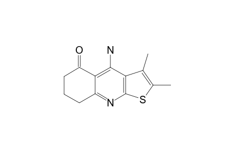 4-AMINO-2,3-DIMETHYL-7,8-DIHYDRO-6H-THIENO-[2,3-B]-QUINOLIN-5-ONE