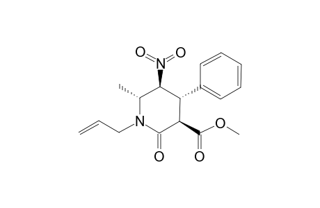 (+/-)-METHYL-(3R,4S,5S,6R)-6-METHYL-5-NITRO-2-OXO-4-PHENYL-1-(PROP-2-EN-1-YL)-PIPERIDINE-3-CARBOXYLATE