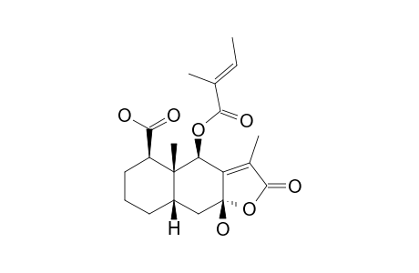 8-BETA-HYDROXY-6-BETA-ANGELOYLOXYEREMOPHIL-7(11)-EN-8-ALPHA,12-OLIDE-15-OIC-ACID