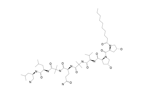 CICADAPEPTIN_I;N-DECANOYL-HYP-HYP-VAL-AIB-LEU-C-TERMINAL