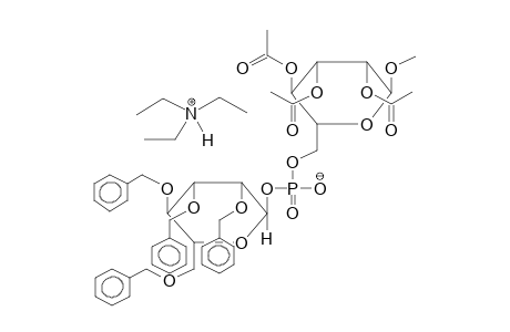 METHYL 6-O-(2,3,4,6-TETRA-O-BENZYL-ALPHA-D-MANNOPYRANOSYLPHOSPHORYL)-2,3,4-TETRA-O-ACETYL-ALPHA-D-MANNOPYRANOSIDE, TRIETHYLAMMONIUM SALT