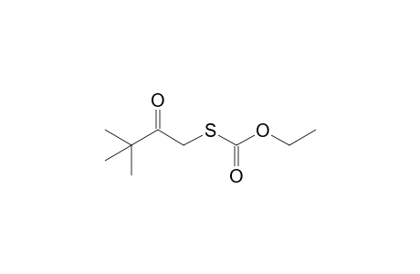 Ethyl (3,3-dimethyl-2-oxidanylidene-butyl)sulfanylmethanoate