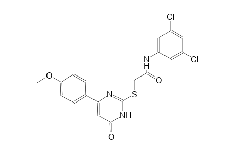 N-(3,5-dichlorophenyl)-2-{[4-(4-methoxyphenyl)-6-oxo-1,6-dihydro-2-pyrimidinyl]sulfanyl}acetamide