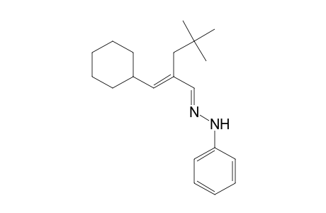 Pentanal, 2-(cyclohexylmethylene)-4,4-dimethyl-, phenylhydrazone