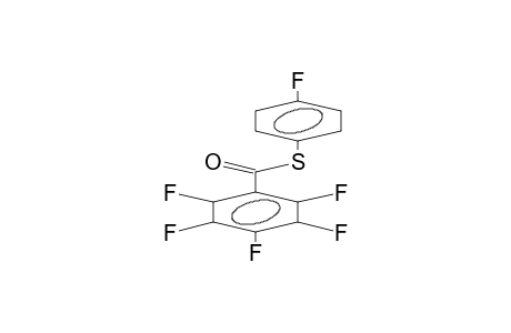 PENTAFLUOROTHIOBENZOIC ACID, S-(PARA-FLUOROPHENYL) ESTER