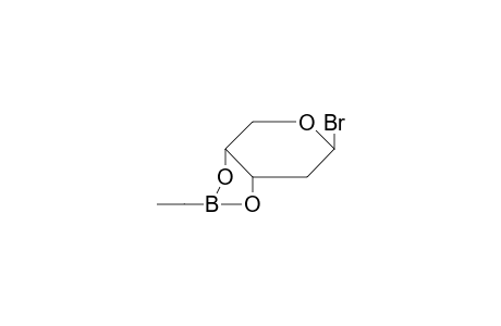 .beta.-d-Ribopyranosylbromide, 2-deoxy-3,4-O-(ethylboranediyl)-