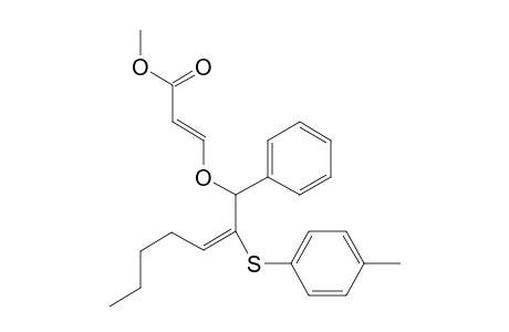 (+/-)-(E)-3-[(E)-1-PHENYL-2-(PARA-TOLYLSULFINYL)-HEPT-2-EN-1-OXY]-METHYL-ACRYLATE