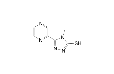 4H-1,2,4-Triazole-3-thiol, 4-methyl-5-(2-pyrazinyl)-