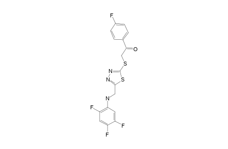 2-[5-[(2,4,5-TRIFLUOROPHENYLAMINO)-METHYL]-1,3,4-THIADIAZOL-2-YL-THIO]-1-(4-FLUOROPHENYL)-ETHANONE