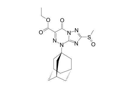 7-METHYLSULFINYL-1-ADAMANTYL-3-ETHOXYCARBONYL-1,4-DIHYDRO-1,2,4-TRIAZOLO-[5.1-C]-1,2,4-TRIAZIN-4-ONE