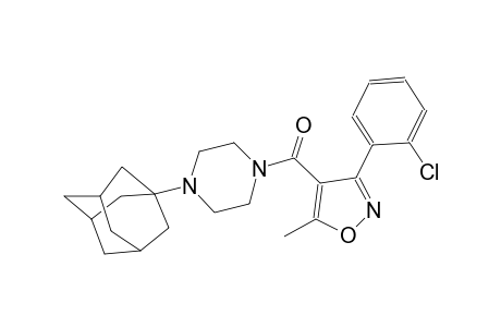 [4-(1-adamantyl)-1-piperazinyl]-[3-(2-chlorophenyl)-5-methyl-4-isoxazolyl]methanone