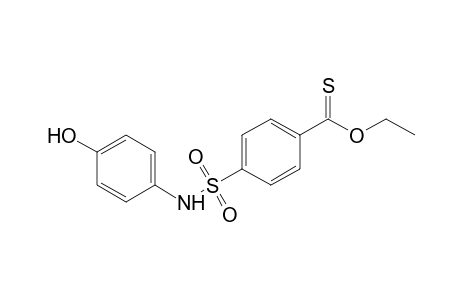 p-[(p-hydroxyphenyl)sulfamoyl]thiobenzoic acid, o-ethyl ester