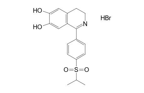 3,4-dihdyro-1-[p-(isopropylsulfonyl)phenyl]-6,7-isoquinolinediol, hydrobromide