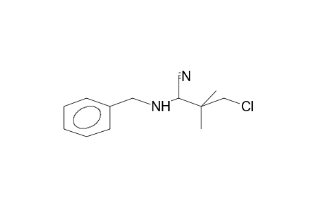 2-(N-Benzyl)amino-4-chloro-3,3-dimethyl-butanenitrile