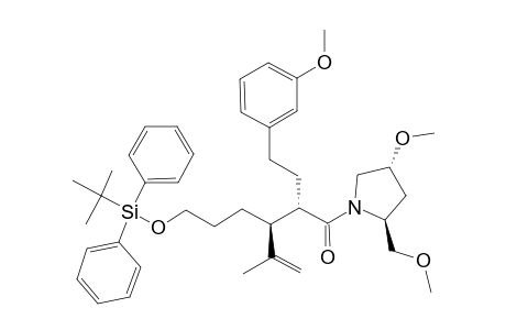 #18H;(2S,3S)-3-(3-TERT.-BUTYLDIPHENYLSILYLOXYPROPYL)-1-[(2S,4R)-4-METHOXY-2-(METHOXYMETHYL)-PYRROLIDIN-1-YL]-2-[2-(3-METHOXYPHENYL)-ETHYL]-4-METHYLPENT-4-EN-1-