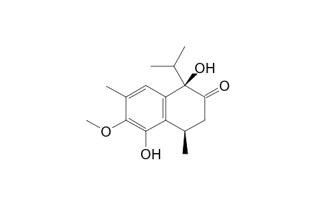 MANSONONE-N;1-HYDROXY-1-ISOPROPYL-6-METHOXY-4,7-DIMETHYL-3,4-DIHYDRONAPHTHALEN-2(1H)-ONE