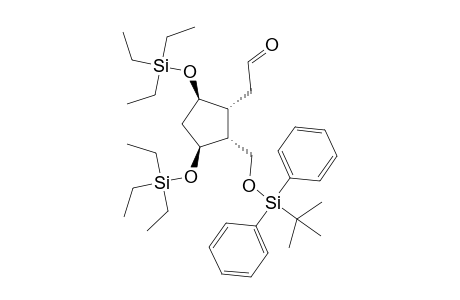 (2R,3R,4R)-2-(TERT.-BUTYLDIPHENYLSILYLOXYMETHYL)-3-FORMYLMETHYL-1,4-DI-O-(TRIETHYLSILYL)-CYCLOPENTANE-1,4-DIOL