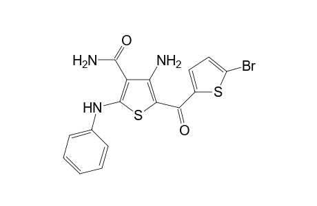 4-Amino-5-(5-bromothiophene-2-carbonyl)-2-(phenylamino)thiophen-3-carboxamide