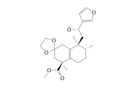 METHYL-15,16-EPOXY-2-ETHYLENEDIOXY-12S-HYDROXY-ENT-HALIMA-5(10),13(16),14-TRIEN-18-OATE