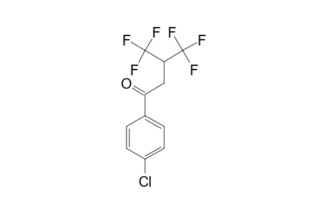 1-(4-CHLOROPHENYL)-4,4,4-TRIFLUORO-3-(TRIFLUOROMETHYL)-1-BUTANONE