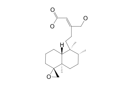 4-ALPHA,18-BETA-EPOXY-16-HYDROXYCLEROD-13-EN-15-OIC_ACID