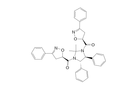 (4S,5S)-2,2-Dimethyl-4,5-diphenyl-1-[(5R)-3-phenyl-2-isoxazoline-5-carbonyl]-3-[(5S)-3-phenyl-2-isoxazolin-5-carbonyl]imidazolidine