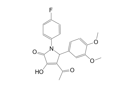 4-acetyl-5-(3,4-dimethoxyphenyl)-1-(4-fluorophenyl)-3-hydroxy-1,5-dihydro-2H-pyrrol-2-one