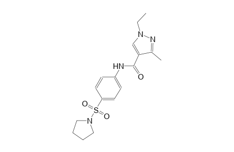 1-ethyl-3-methyl-N-[4-(1-pyrrolidinylsulfonyl)phenyl]-1H-pyrazole-4-carboxamide