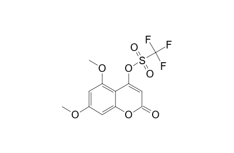 5,7-DIMETHOXY-4-TRIFLUOROMETHYLSULFONYLOXY-2H-1-BENZOPYRAN-2-ONE