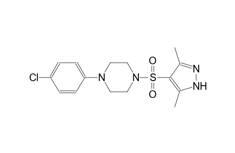 1-(4-chlorophenyl)-4-[(3,5-dimethyl-1H-pyrazol-4-yl)sulfonyl]piperazine