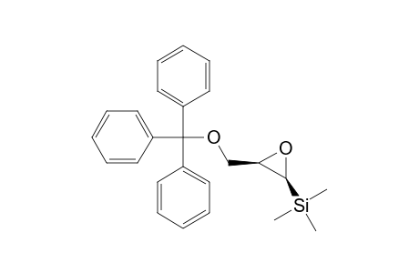 (1R*,2S*)-1,2-EPOXY-3-O-(TRIPHENYLMETHYL)-1-(TRIMETHYLSILYL)-PROPAN-3-OL